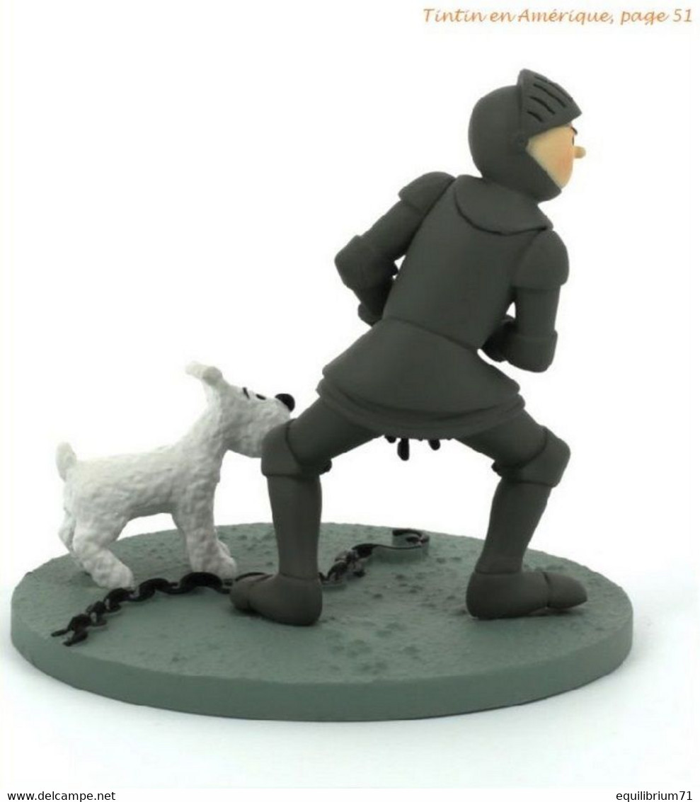 Figurine Tintin En Armure/Kuifje Beeldje In Harnas/Tim Und Struppi Figur In Rüstung/Tintin Figurine In Armor - Tintin