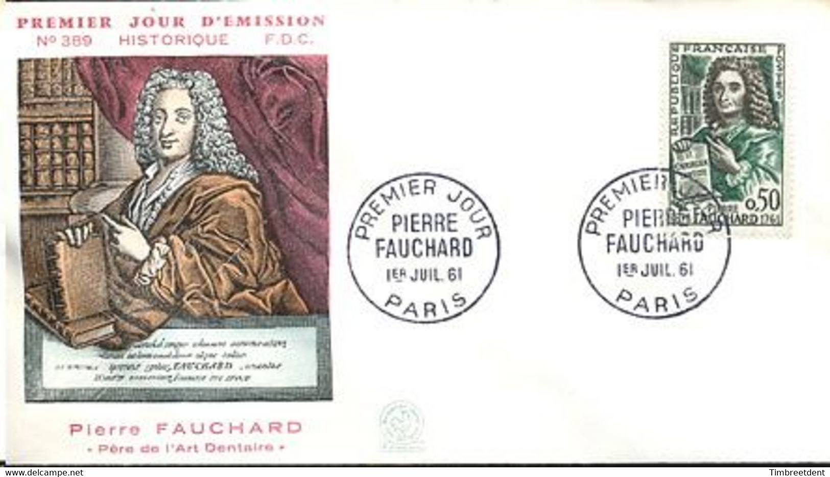 France - FDC - Fauchard- 1961- YT 1307 - Andere & Zonder Classificatie