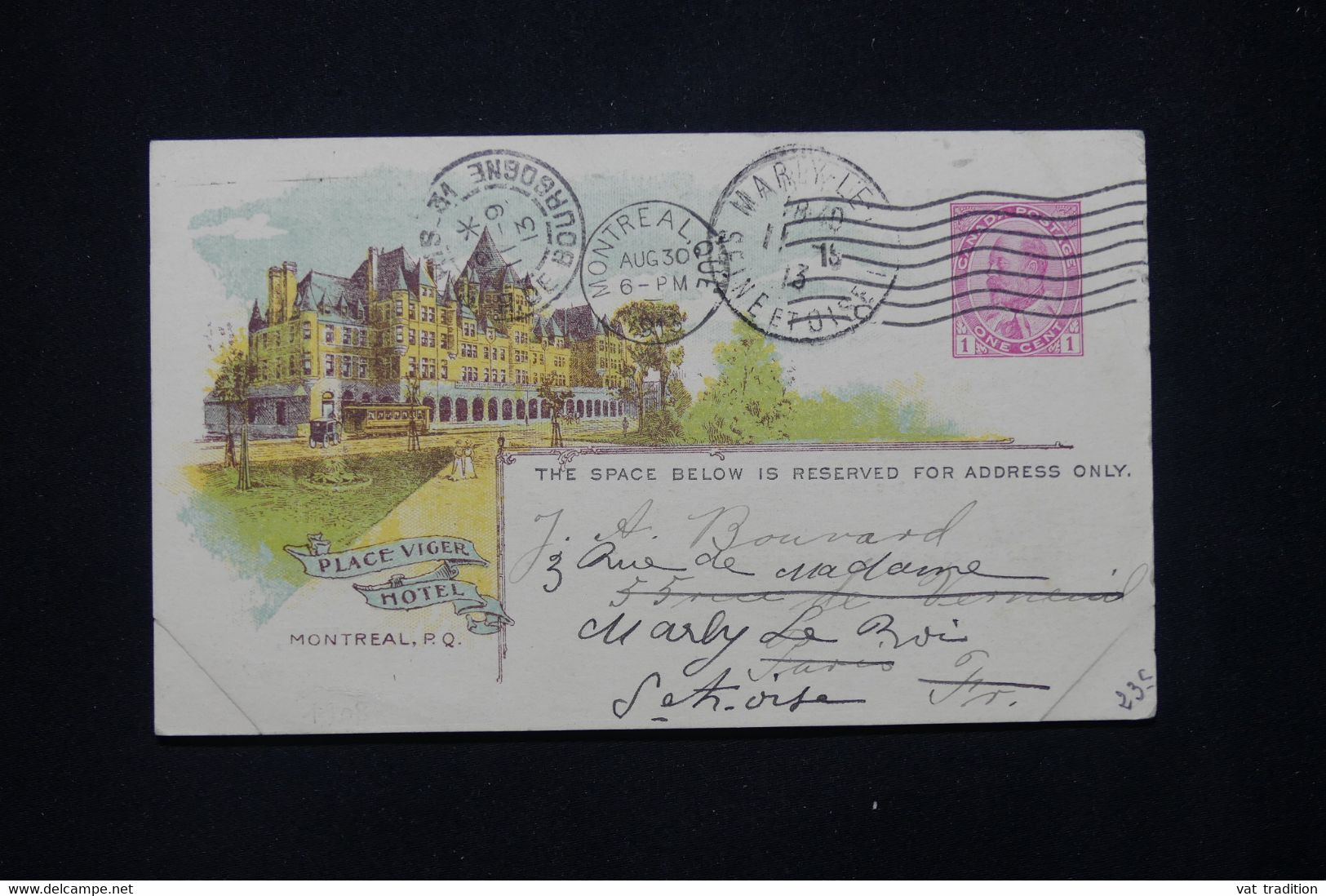 CANADA - Entier Postal Illustré De La Canadian Pacific Railway Cie  Pour La France En 1913 - L 79385 - 1903-1954 De Koningen