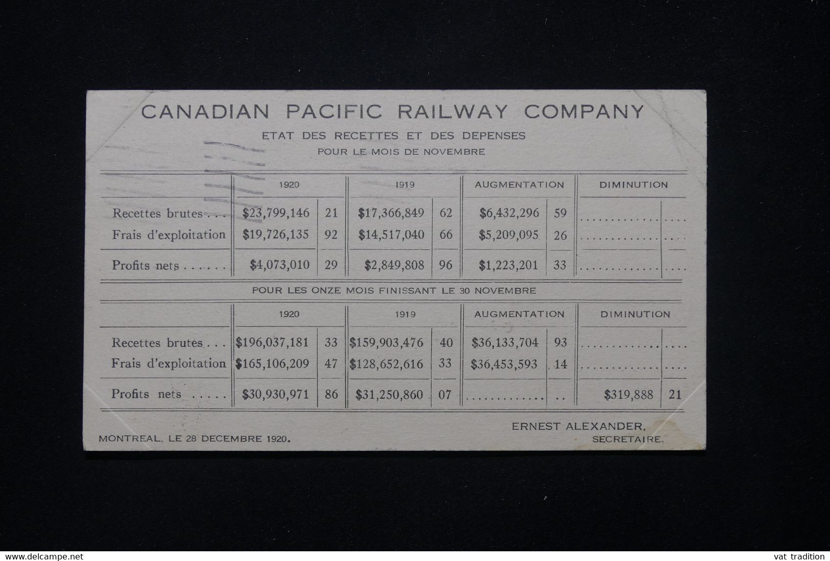 CANADA - Entier Postal Illustré De La Canadian Pacific Railway Cie  Pour La France En 1921 - L 79388 - 1903-1954 De Koningen