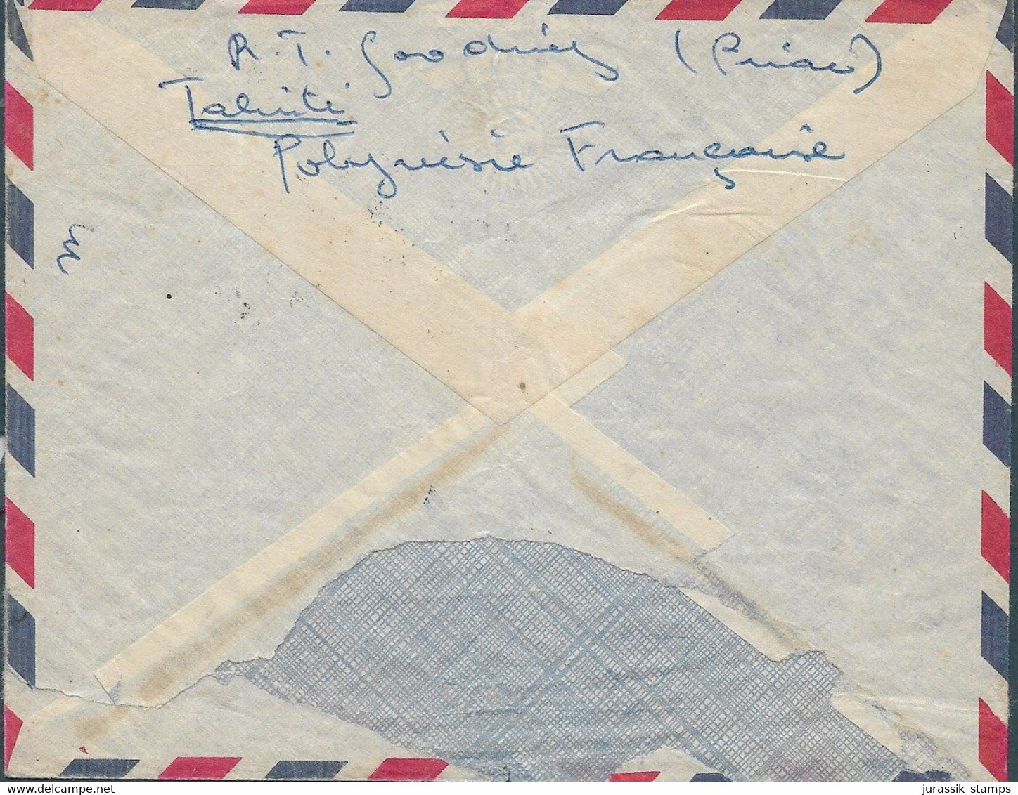 TAHITI   - 1963 COVER PAPEETE TO FRANCE  - 22552 - Briefe U. Dokumente