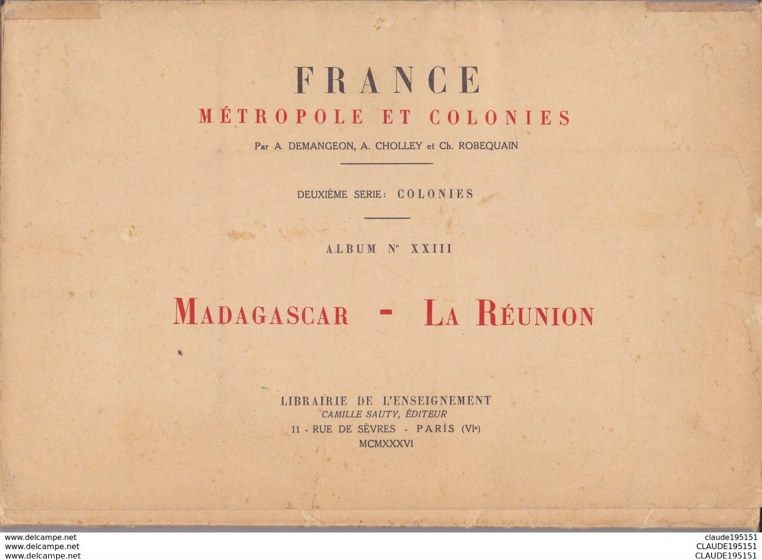 MADAGASCAR LA REUNION ALBUM DE 30 VUES 1936 - Outre-Mer