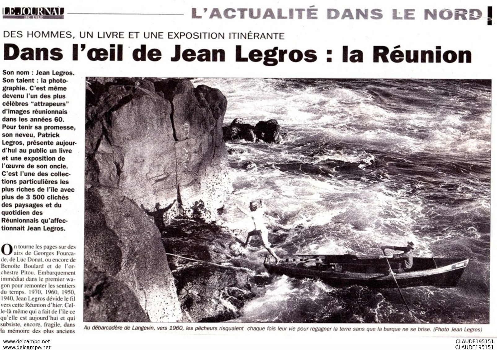 AU COEUR DE LA REUNION PHOTOGRAPHIES DE 1949 A 1970   JEAN LEGROS    RARE