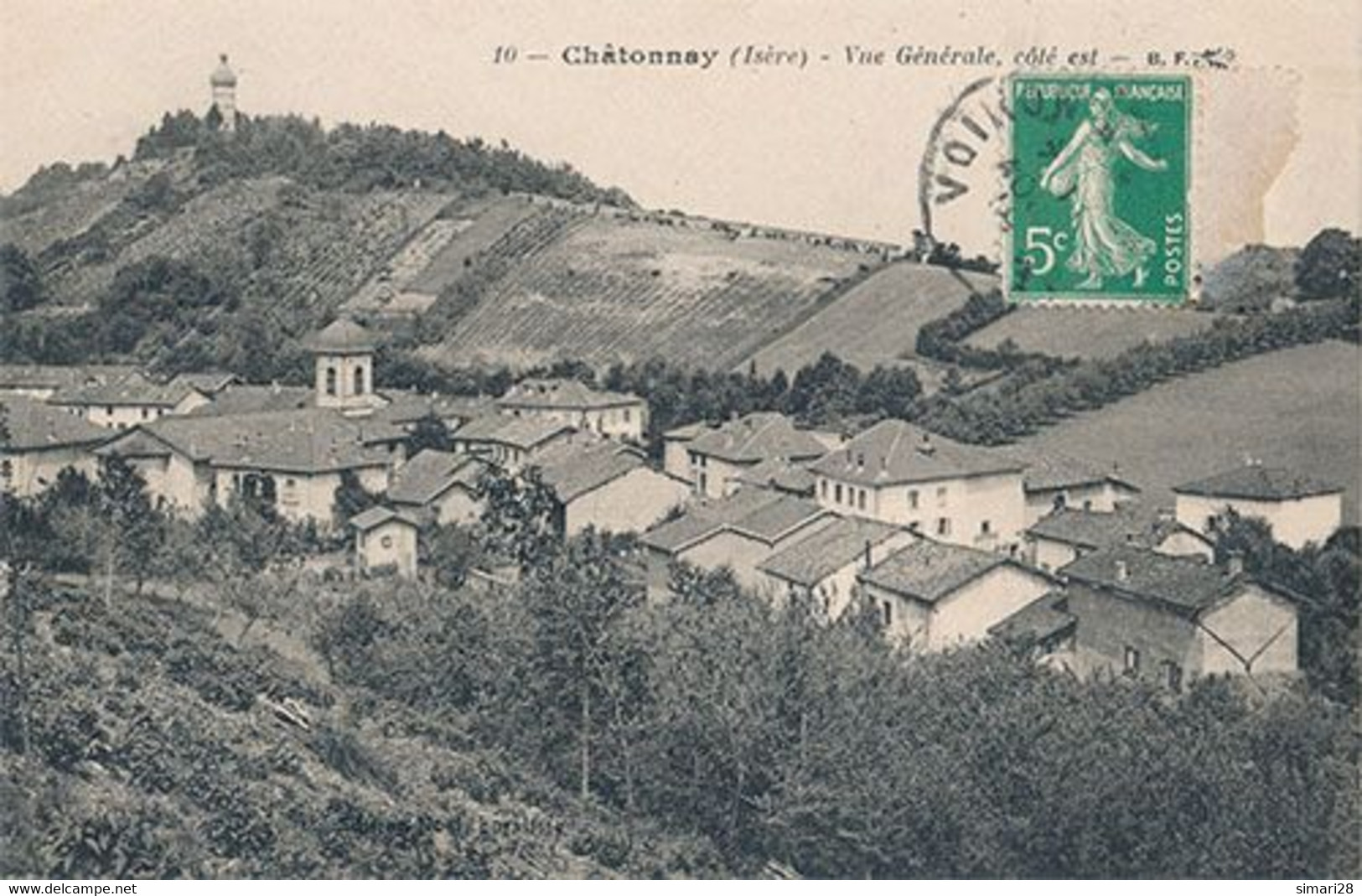 CHATONNAY - N° 10 - VUE GENERALE COTE EST - Châtonnay