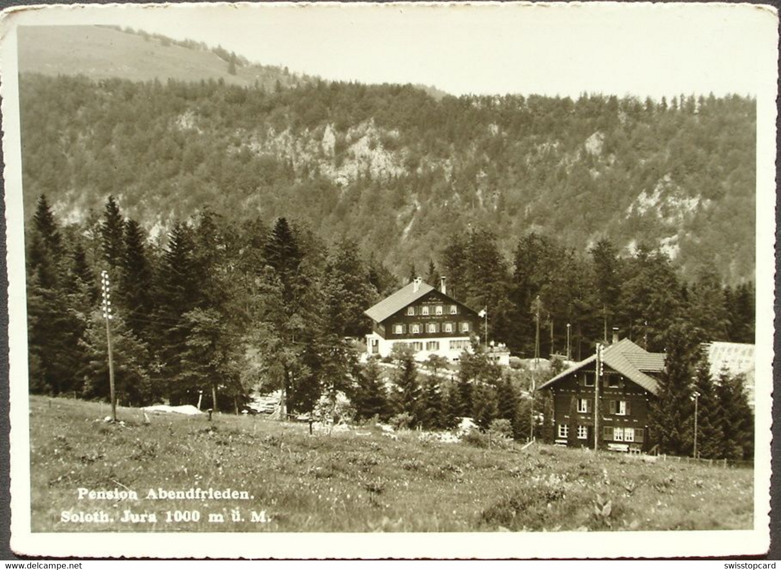 BALSTHAL Brunnersberg Soloth. Jura Pension Abendfrieden Fam. Frei-Kämpf - Balsthal