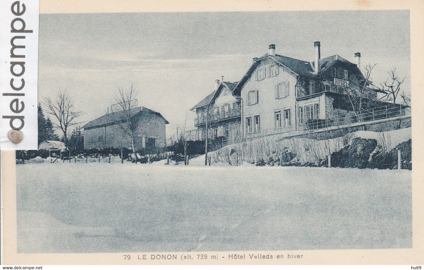 LE DONON : Hotel "Velleda" En Hiver. - Sonstige & Ohne Zuordnung