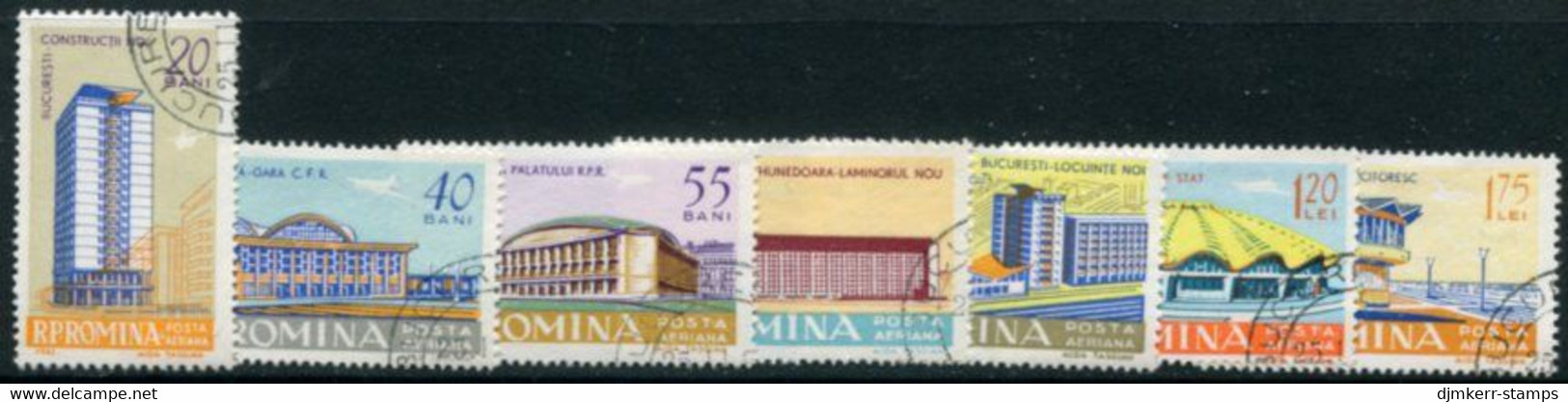 ROMANIA 1961 Architecture  Used.  Michel 2030-36 - Used Stamps