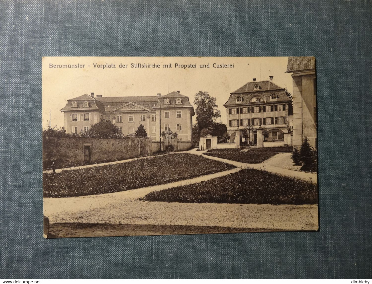 Beromünster Vorplatz Der Stiftskirche Mit Probstei Und Custerei 1917 (3757) - Beromünster