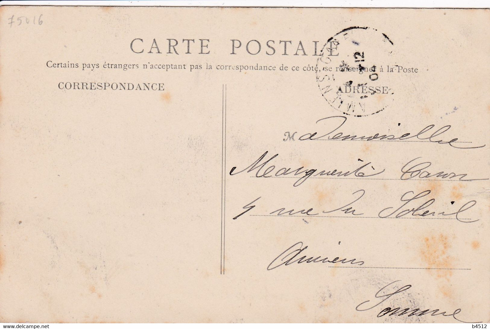 75 PARIS  Avenue De La Grande Armée, Tramway Circulée En 1904 - Distrito: 16