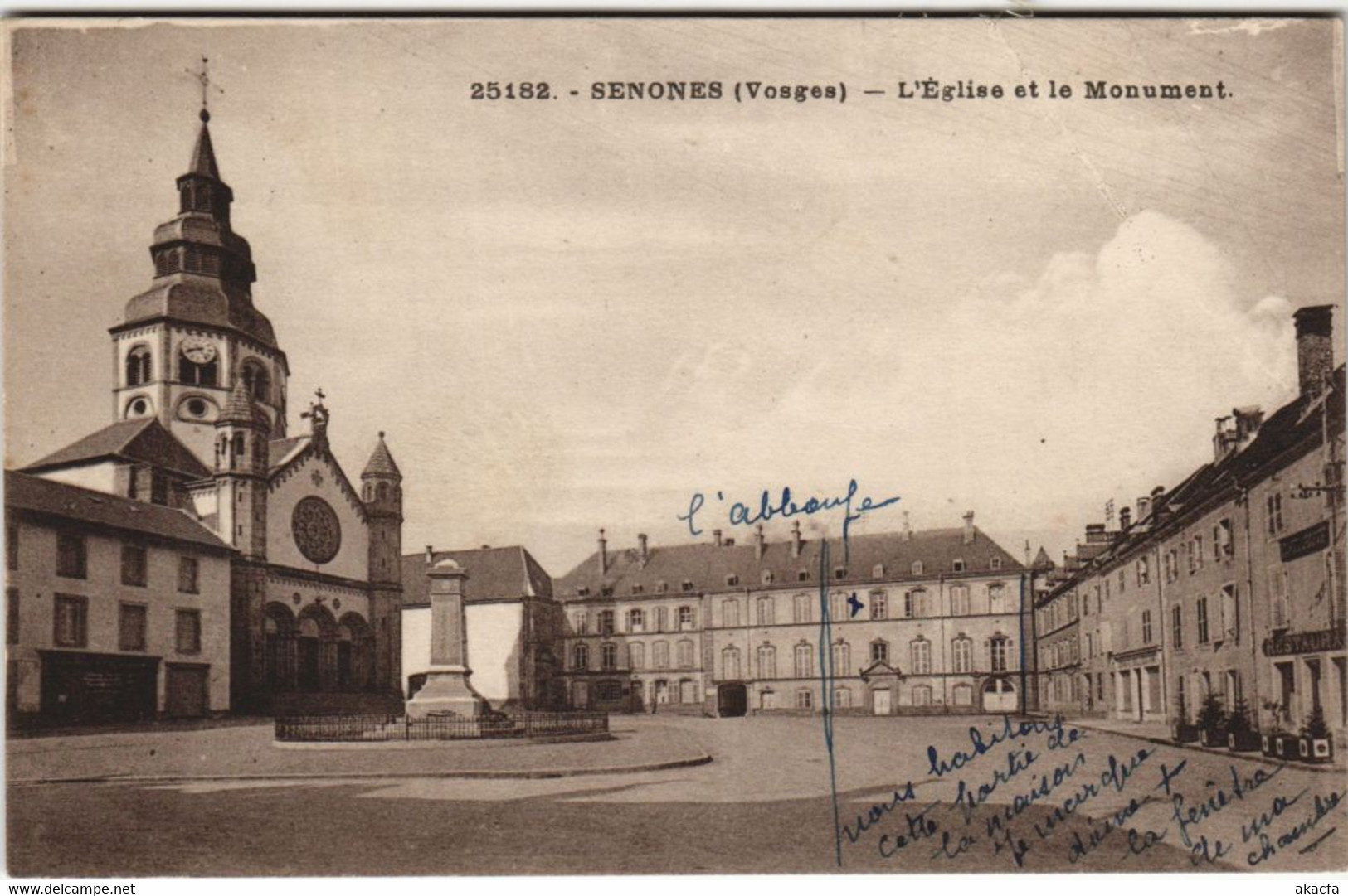 CPA SENONES - L'Église Et Le Monument (119735) - Senones