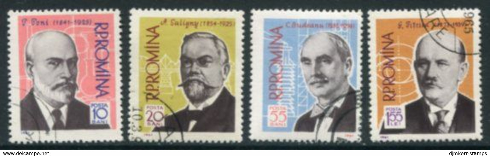 ROMANIA 1961 Scientists Used.  Michel 1958-61 - Usati