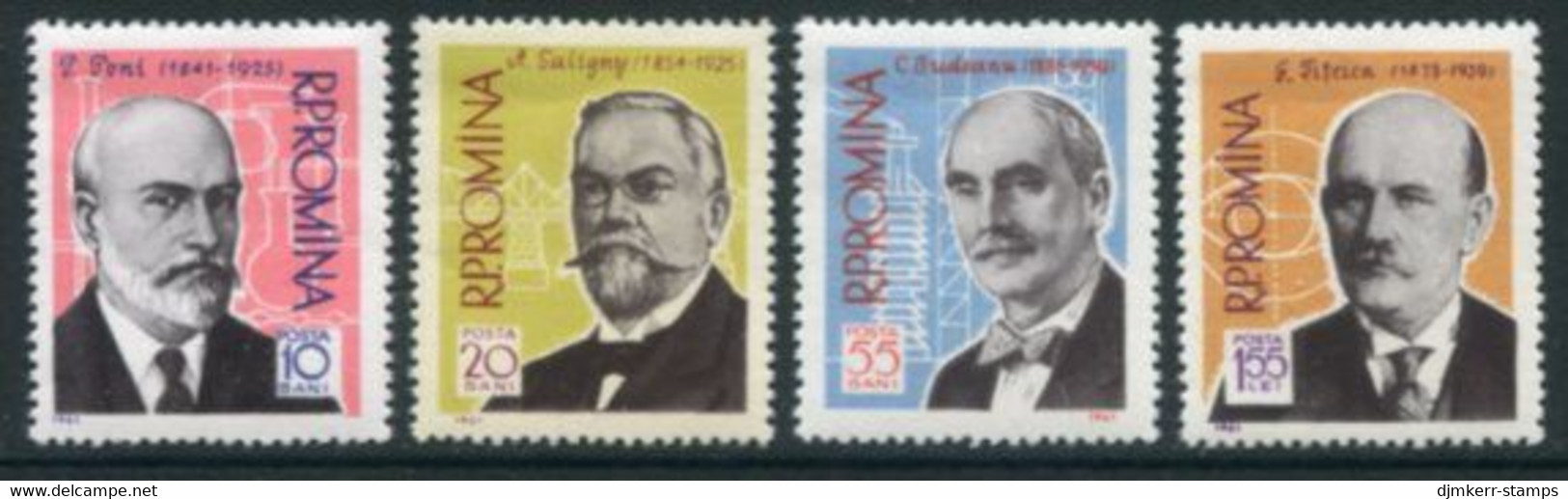 ROMANIA 1961 Scientists MNH / **.  Michel 1958-61 - Unused Stamps