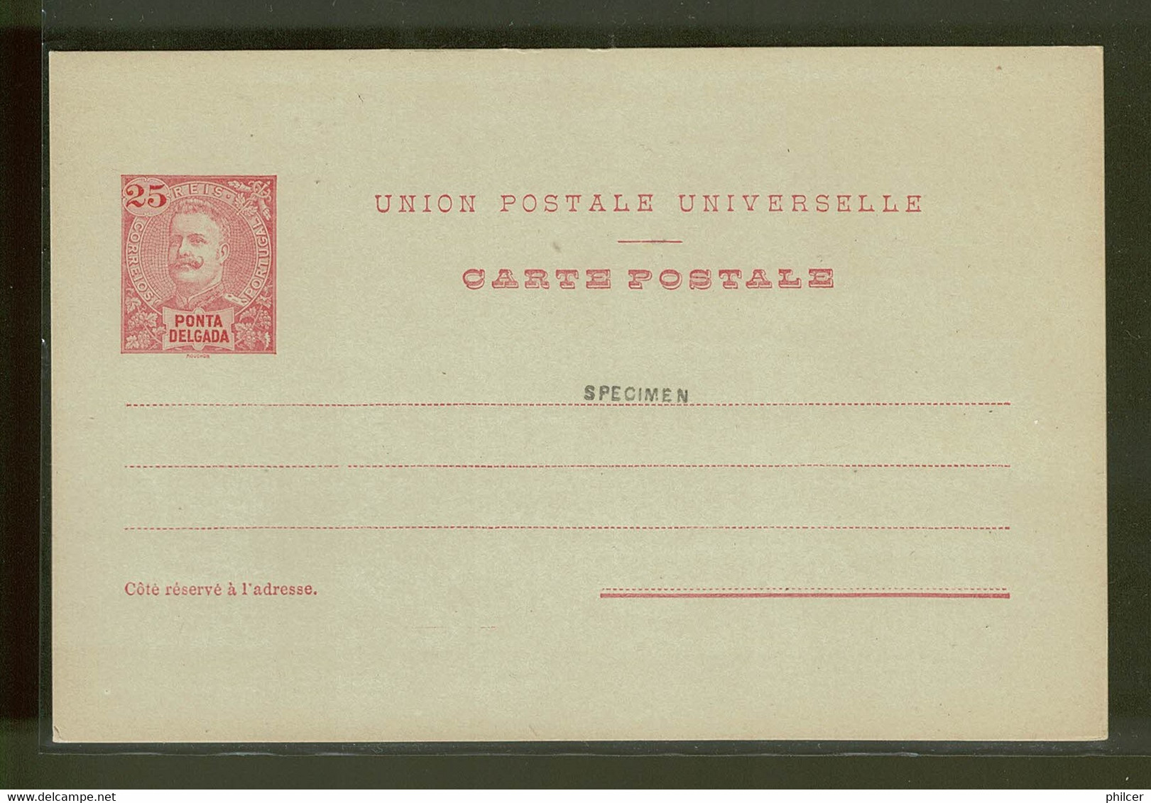 Ponta Delgada, 1904, # 17, Specimen - Ponta Delgada