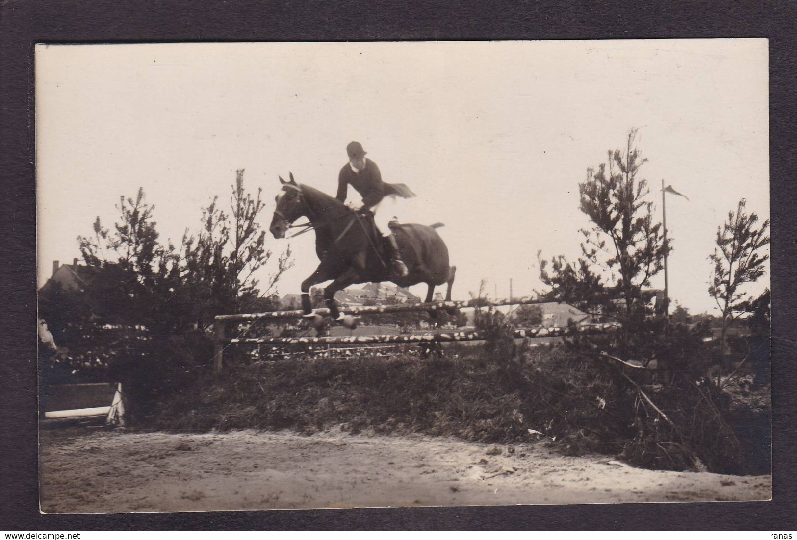 CPA [62] Pas De Calais > Boulogne Sur Mer Carte Photo Cheval Hippisme Voir Dos - Boulogne Sur Mer