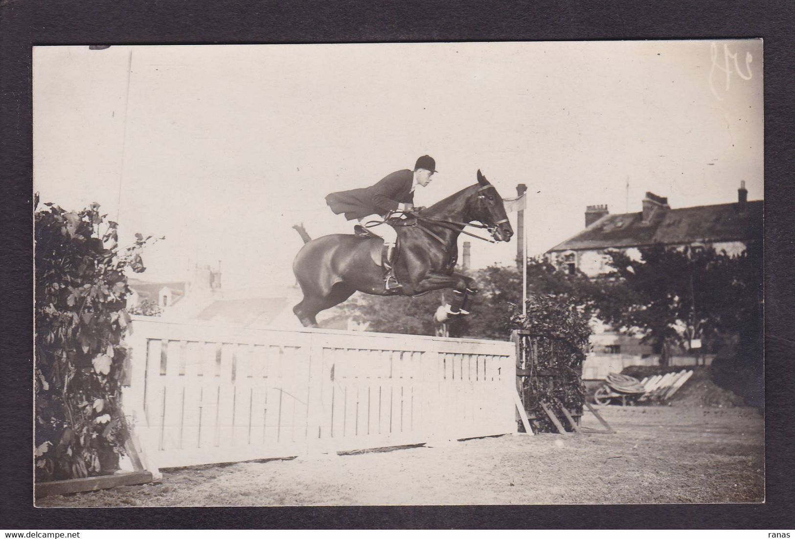 CPA [62] Pas De Calais > Boulogne Sur Mer Carte Photo Cheval Hippisme Voir Dos - Boulogne Sur Mer