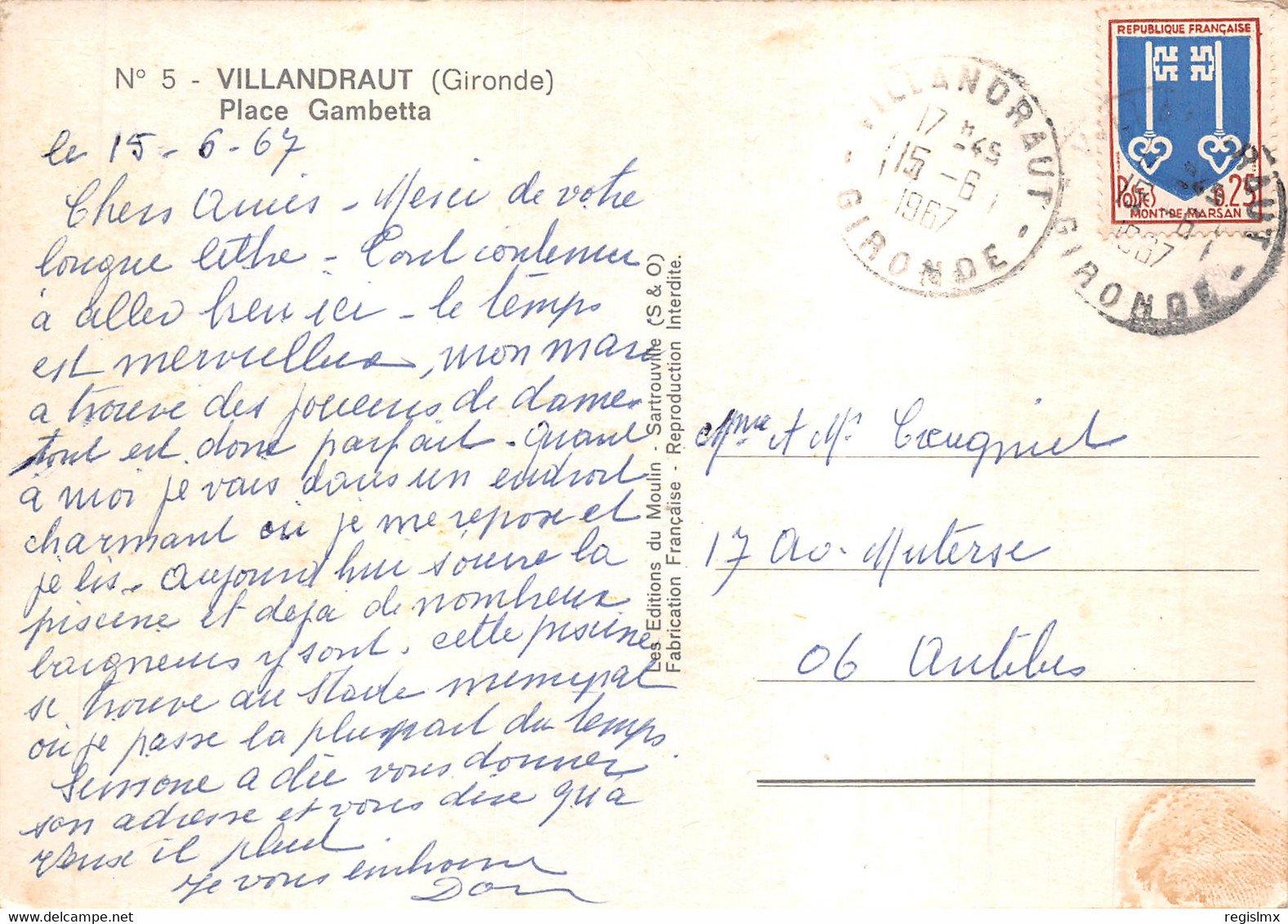 33-VILLANDRAUT-N°T554-C/0197 - Altri & Non Classificati