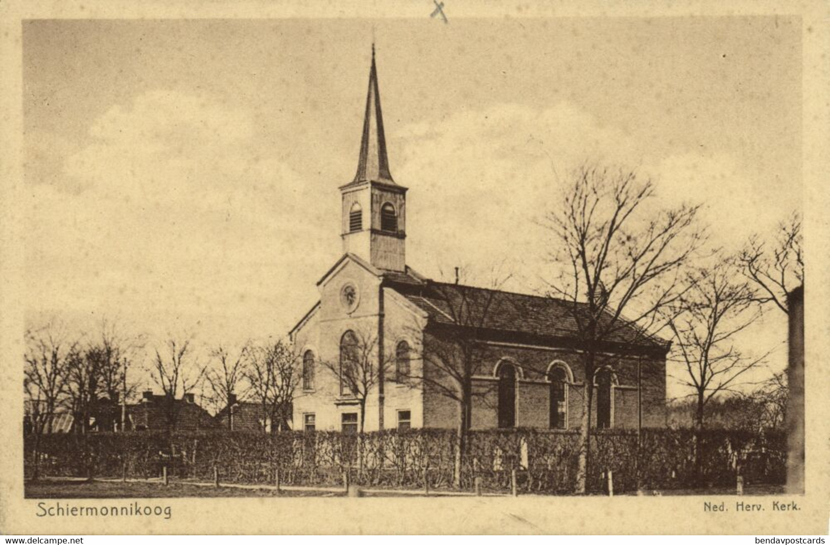 Nederland, SCHIERMONNIKOOG, Ned. Herv. Kerk (1910s) Ansichtkaart - Schiermonnikoog