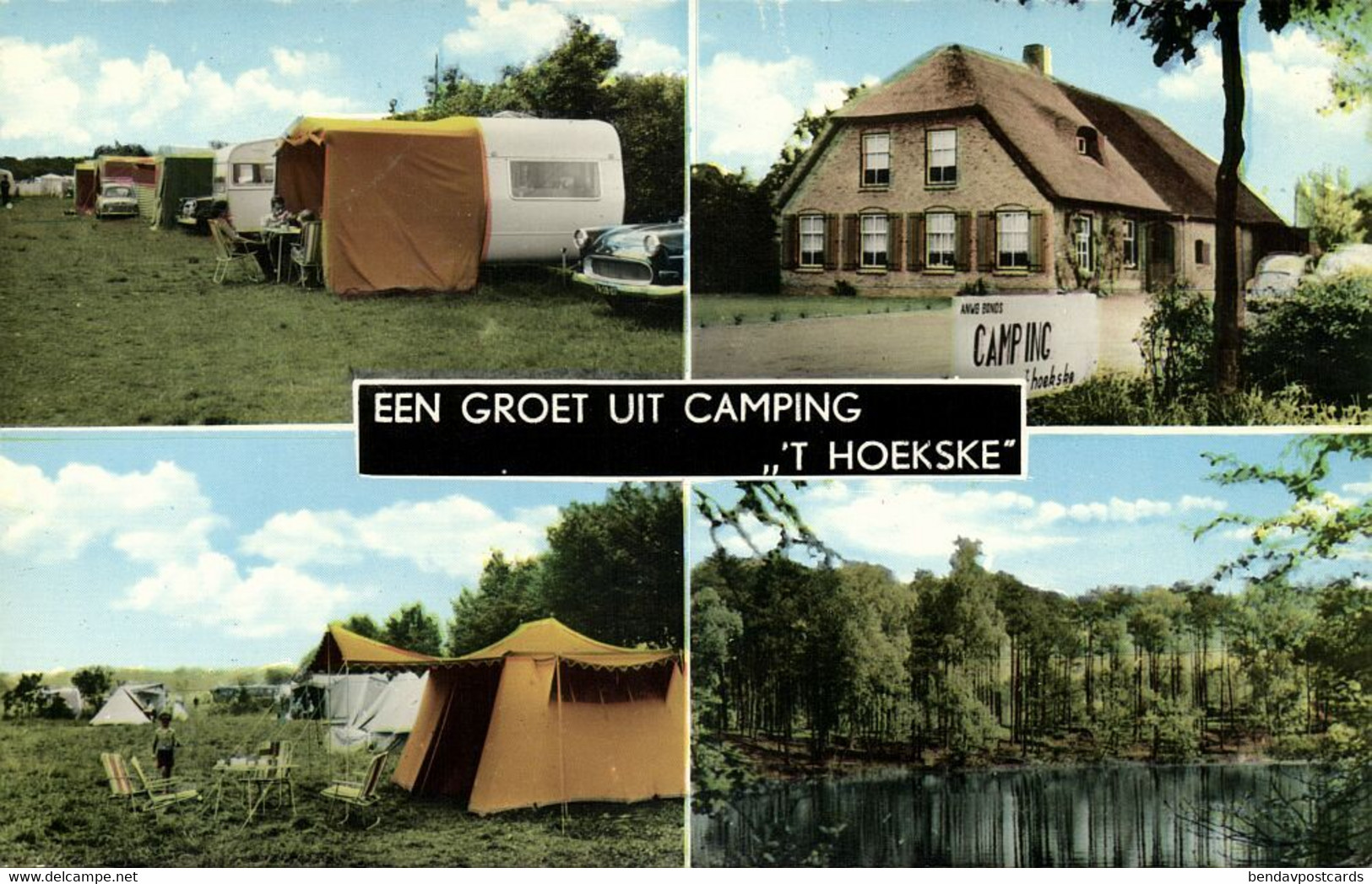 Nederland, KAATSHEUVEL, Camping "'t Hoekske", Caravan Tent (1969) Ansichtkaart - Kaatsheuvel