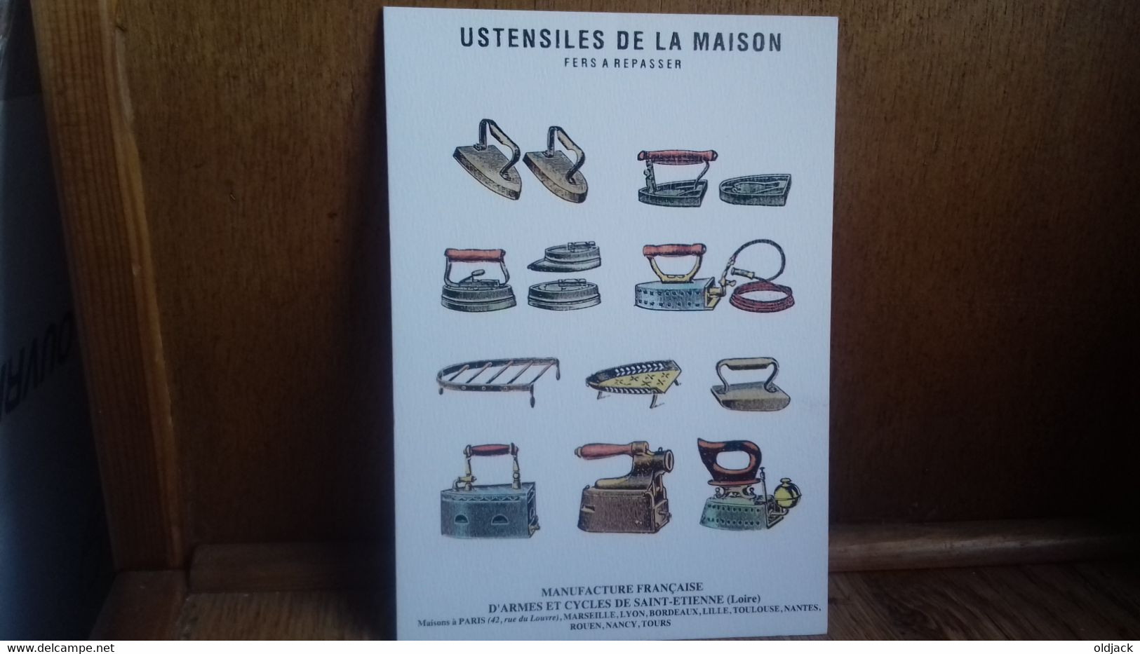 PUB. Ustensiles De La Maison,fers à Repasser. Manufacture De St Etienne.(S48-20) - Publicidad