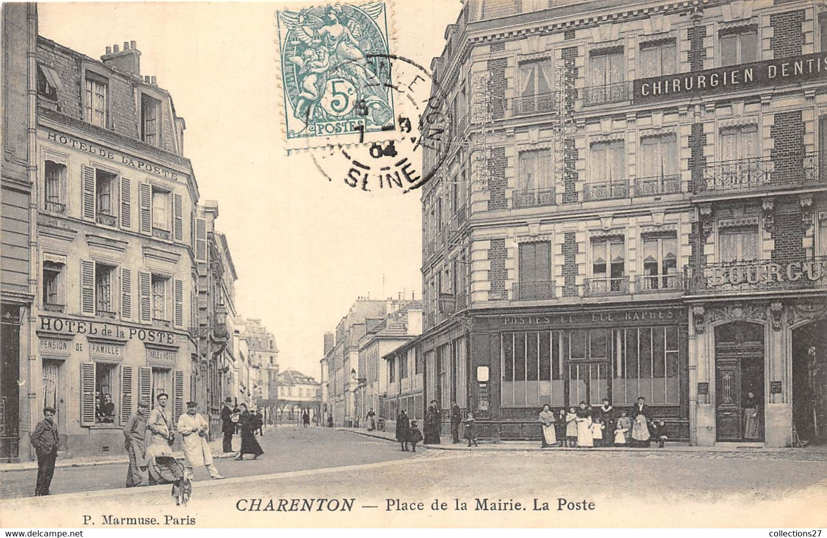 94-CHARENTON- PLACE DE LA MAIRIE , LA POSTE - Charenton Le Pont