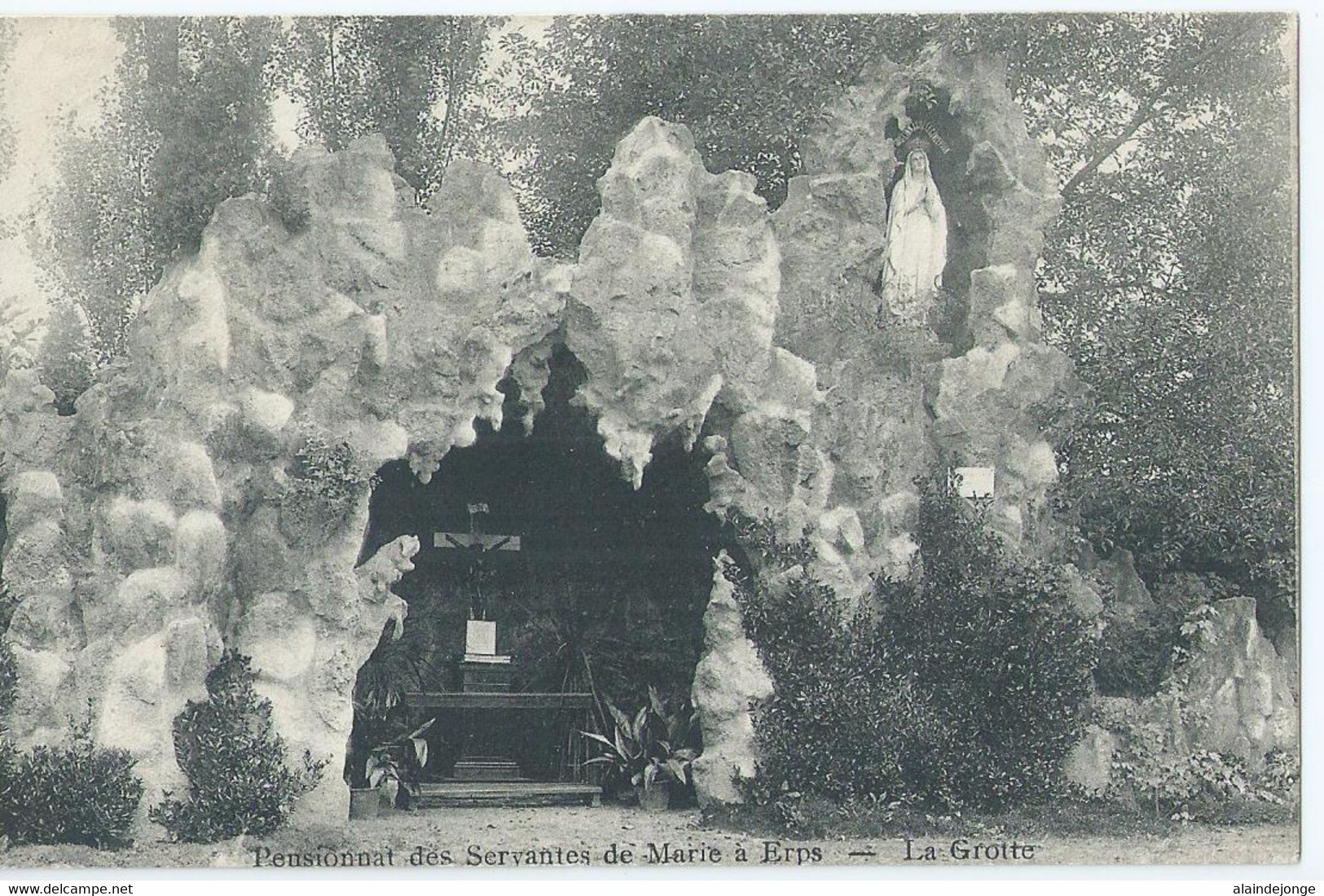 Erps-Kwerps - Pensionnat Des Servantes De Marie à Erps - La Grotte - 1909 - Kortenberg