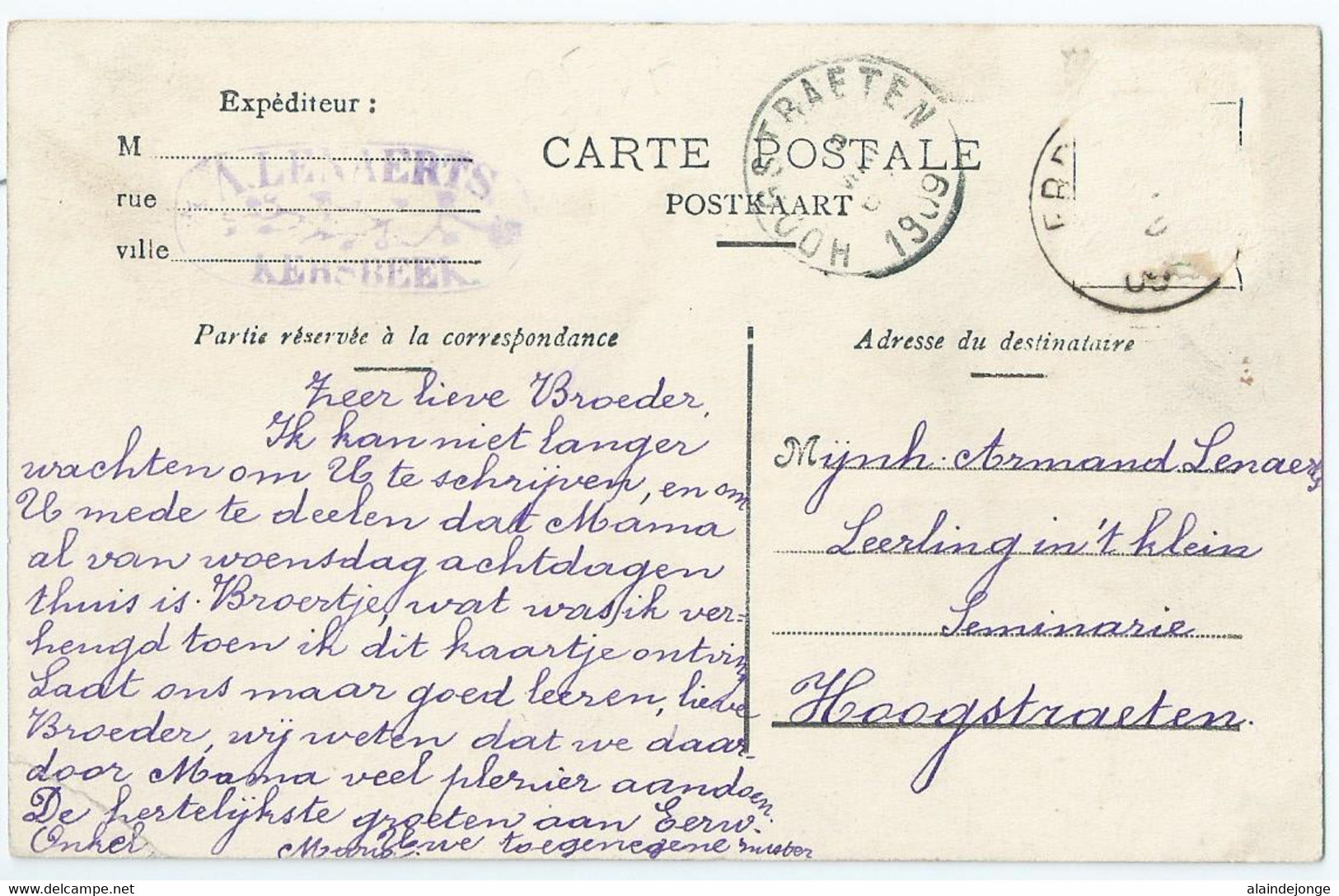 Erps-Kwerps - Pensionnat Des Servantes De Marie à Erps - La Grotte - 1909 - Kortenberg