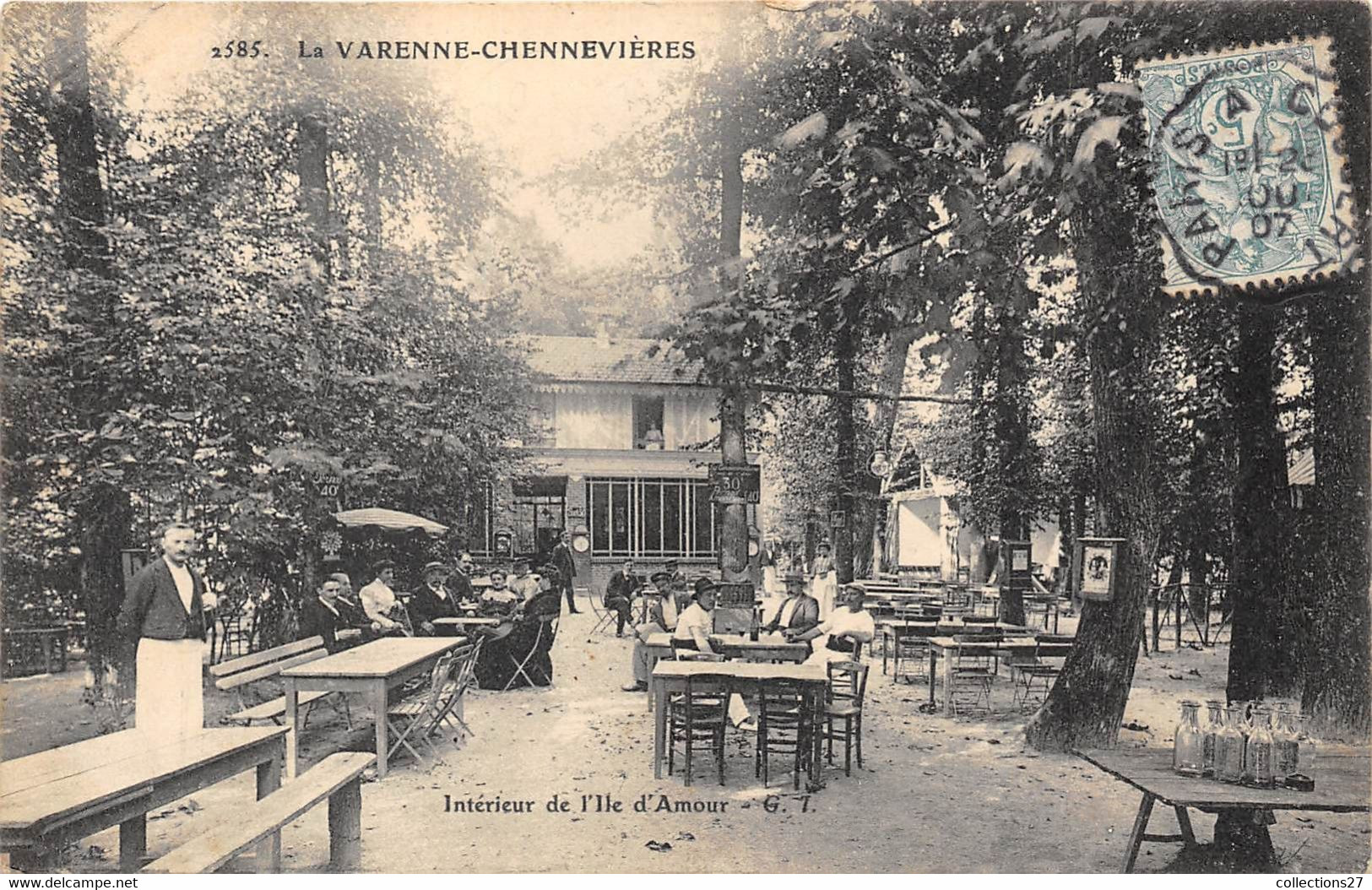 94-CHENNEVIERES-LA-VARENNE- INTERIEUR DE L'ILE D'AMOUR - Chennevieres Sur Marne