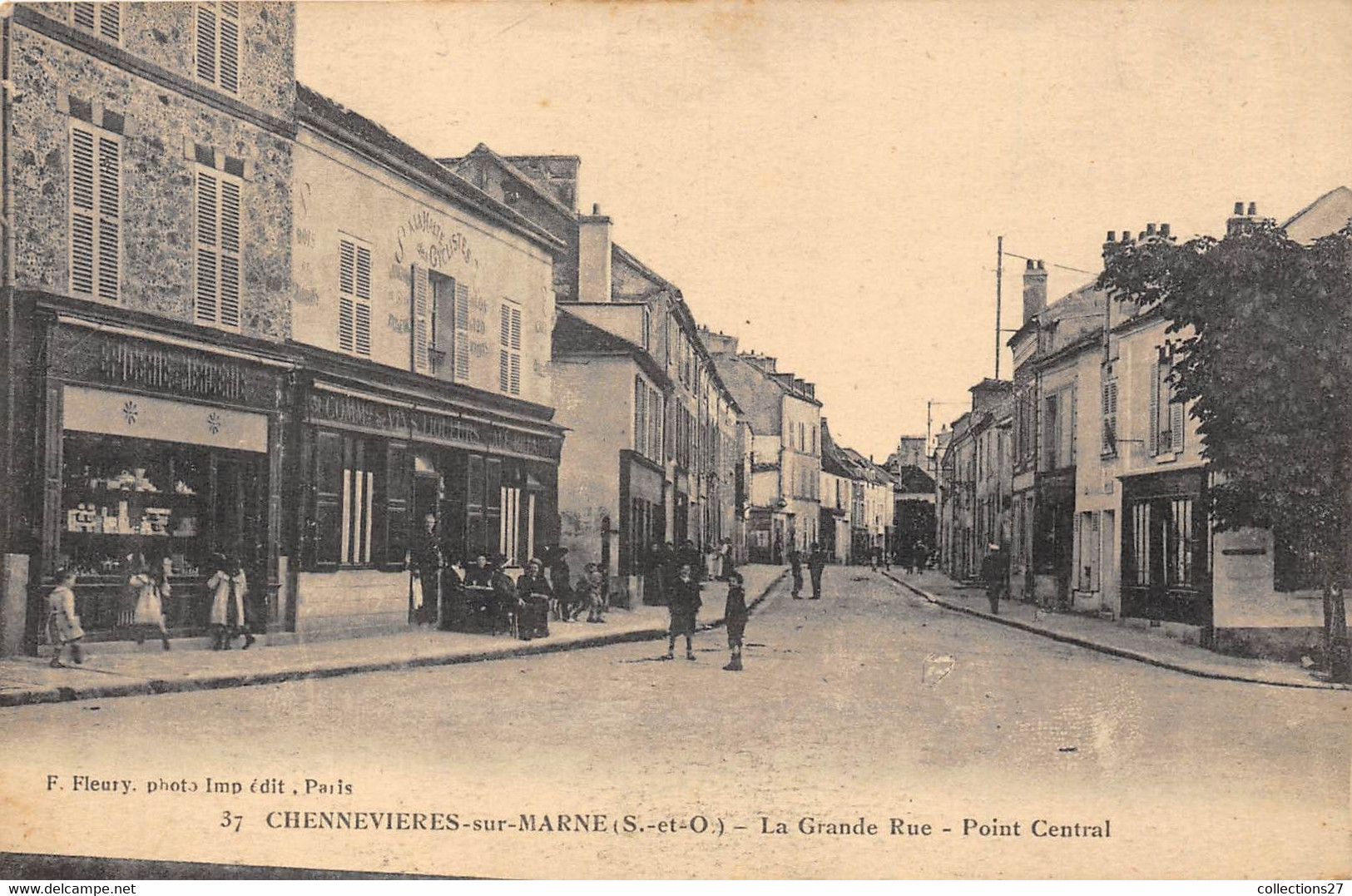 94-CHENNEVIERES-SUR-MARNE- LA GRANDE RUE POINT CENTRAL - Chennevieres Sur Marne