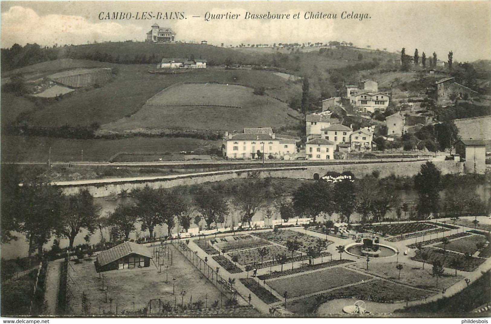 PYRENEES ATLANTIQUES   CAMBO LES BAINS  Quartier Basseboure Et Chateau Celleya - Cambo-les-Bains