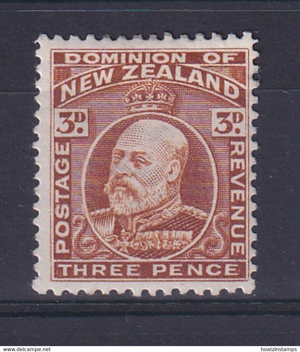 New Zealand: 1909/16   Edward     SG389     3d   [Perf: 14 X 14½]    MH - Nuovi