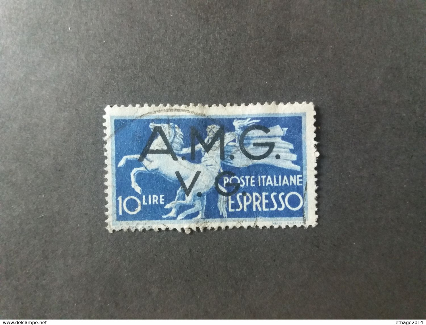 ITALIA VENEZIA GIULIA 1946 ESPRESSO 10 LIRE A.M.G.  V.G. - Afgestempeld