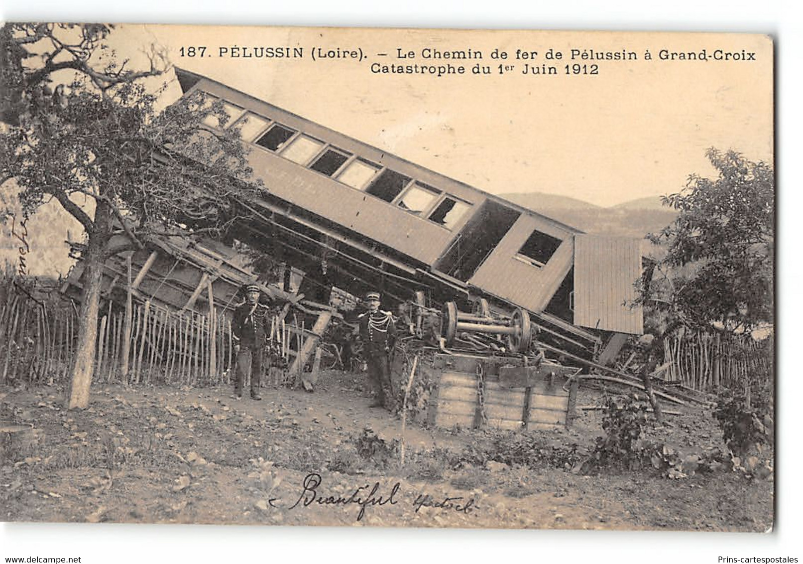CPA 42 Pelussin La Catastrophe Du 1er Juin 1912 - Chemin De Fer - Pelussin