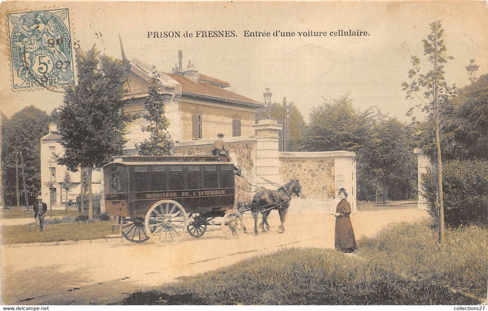 94-FRESNES-PRISON-ENTREE D'UNE VOITURE CELLULAIRE - Fresnes