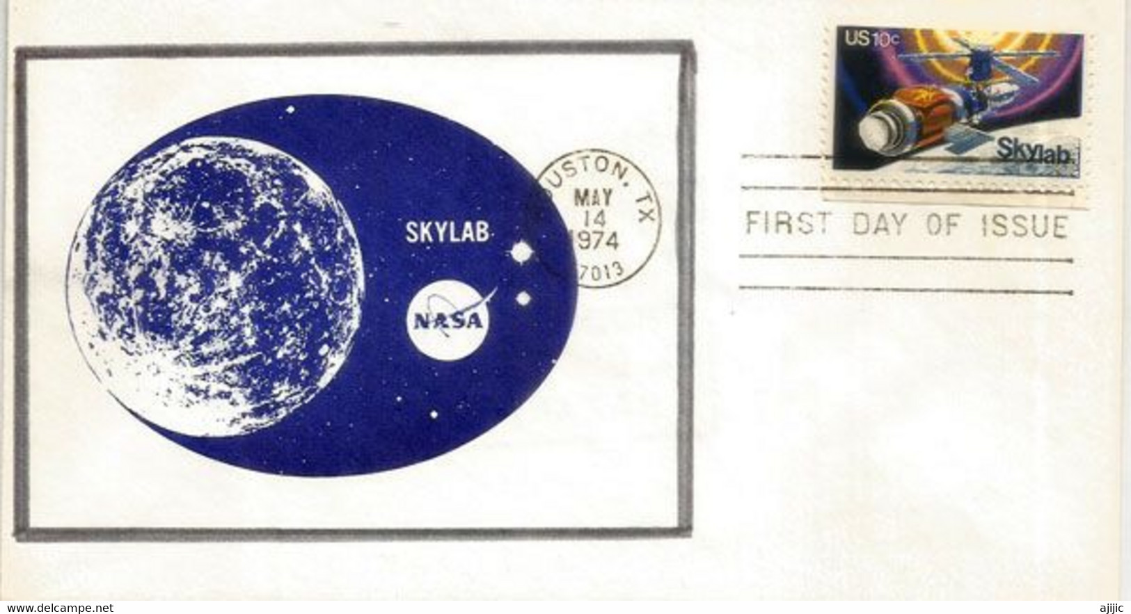 Skylab,the First United States Space Station, 1973-1974.  FDC Houston Texas - Amérique Du Nord