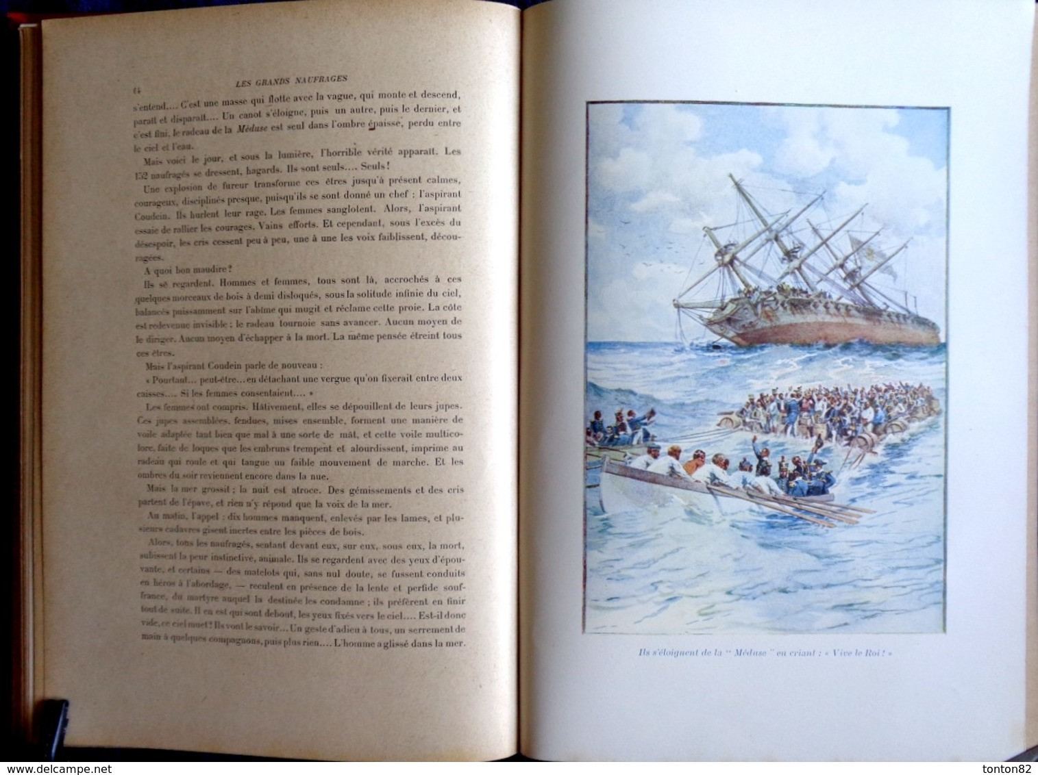 Henri De Noussanne - Les grands naufragés - Drames de la mer - ( 45 Récits ) - Hachette et Cie. - ( 1908 ) . ( TBE ) .