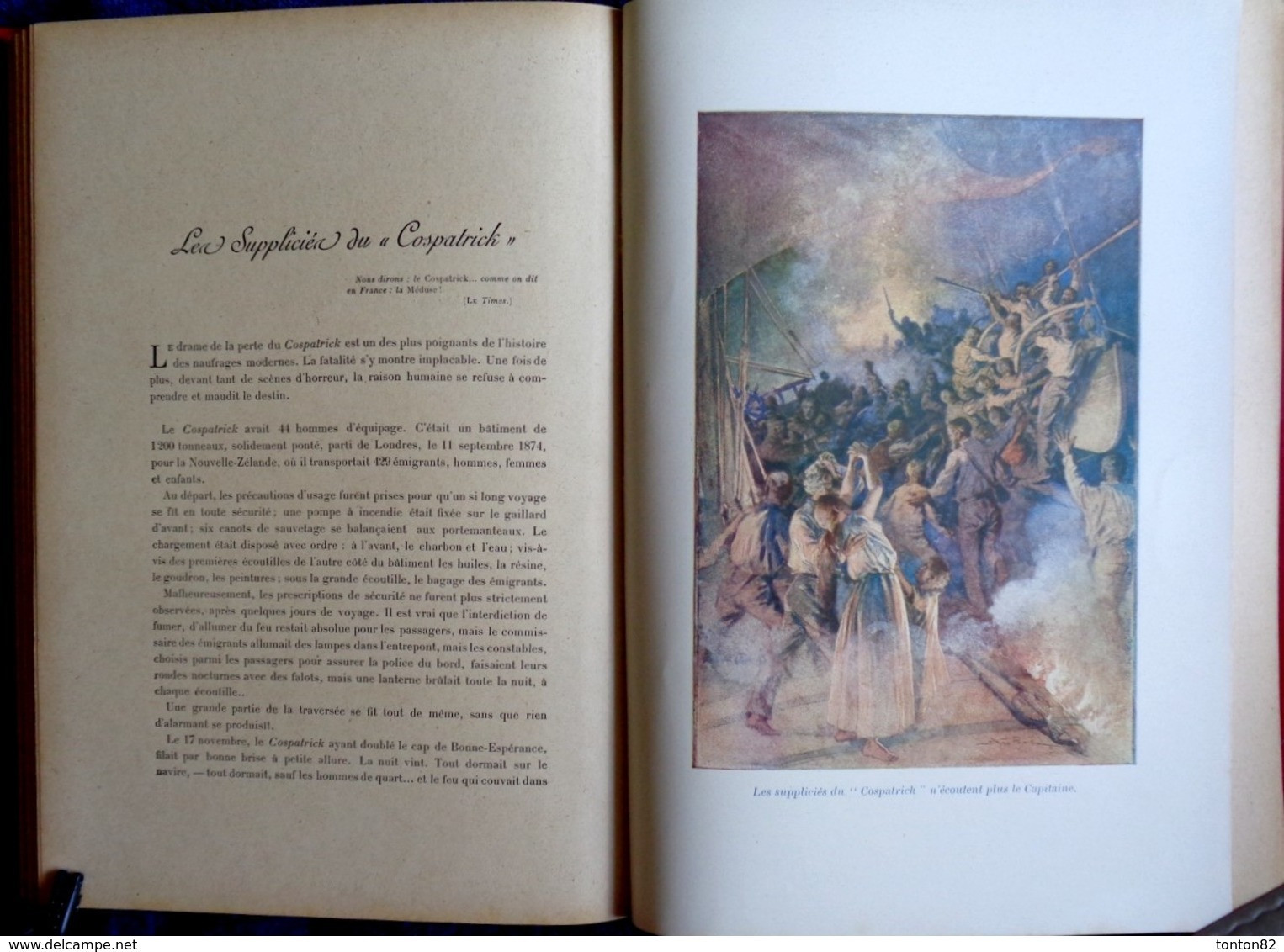 Henri De Noussanne - Les grands naufragés - Drames de la mer - ( 45 Récits ) - Hachette et Cie. - ( 1908 ) . ( TBE ) .