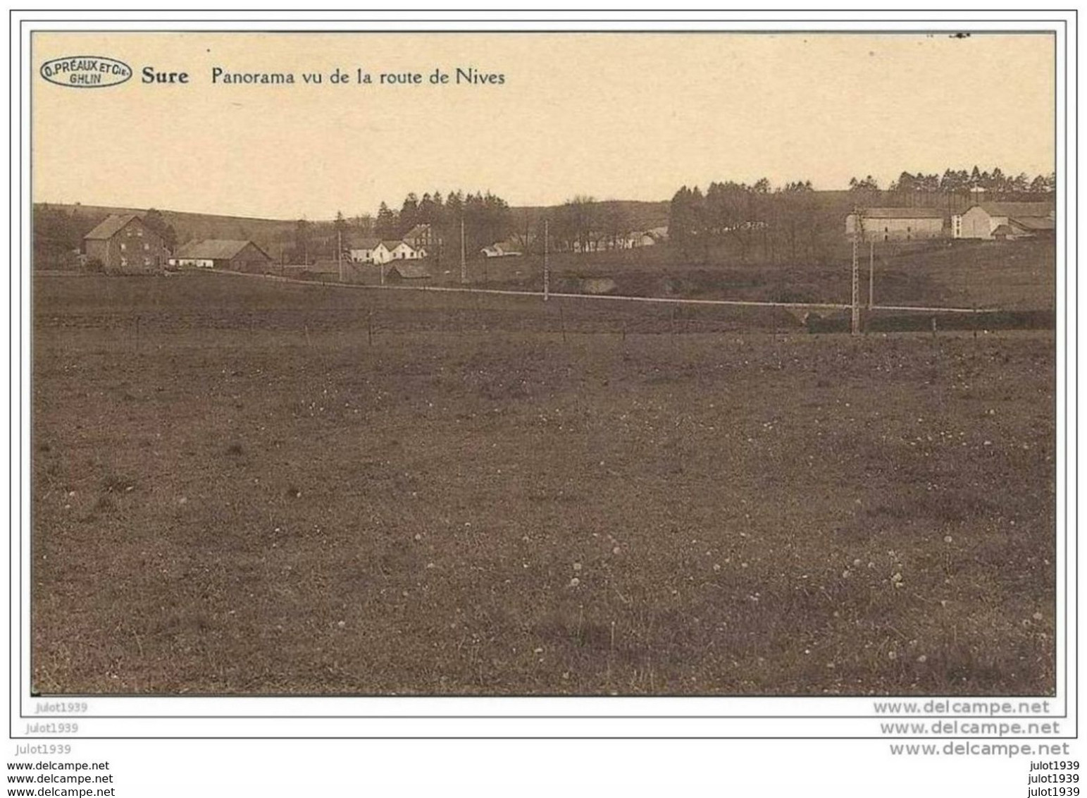 SURE ..-- VAUX ..-- Panorama Vu De La Route De NIVES . - Vaux-sur-Sûre