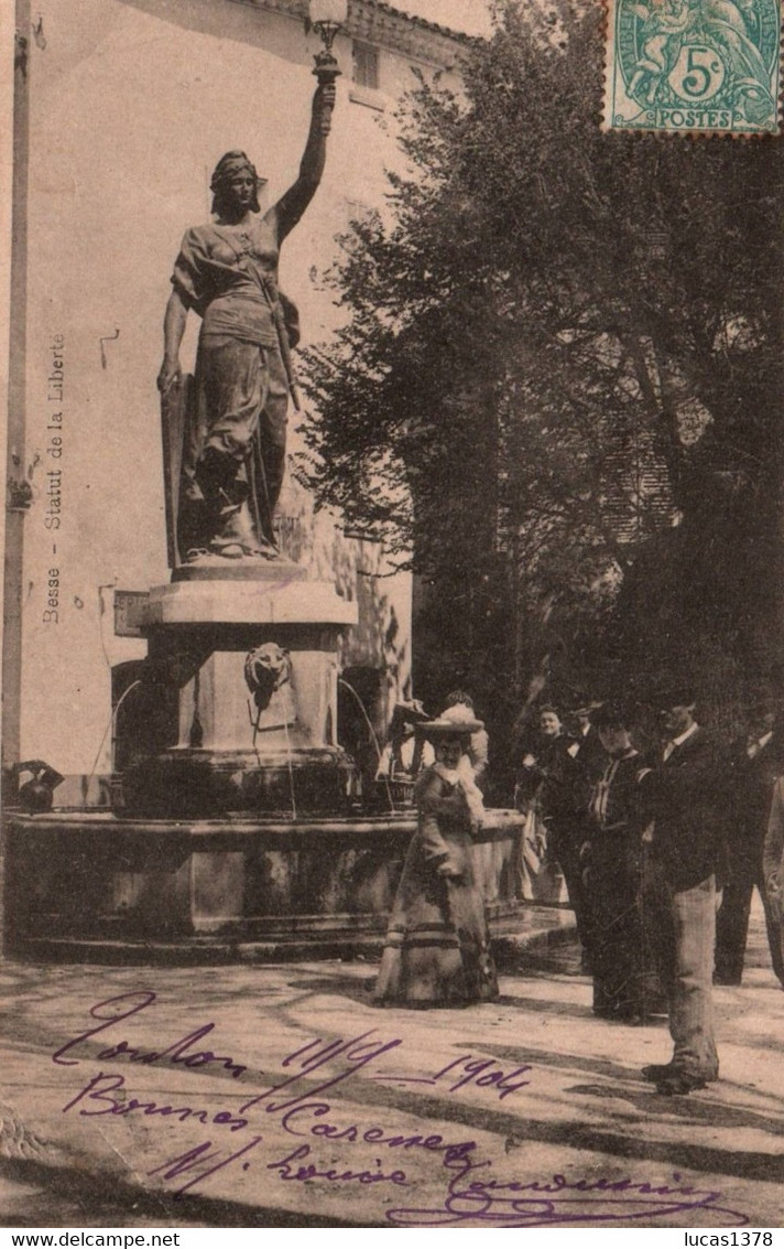 83 / BESSE / STATUE DE LA LIBERTE / TRES BELLE CARTE PRECURSEUR ANIMEE - Besse-sur-Issole