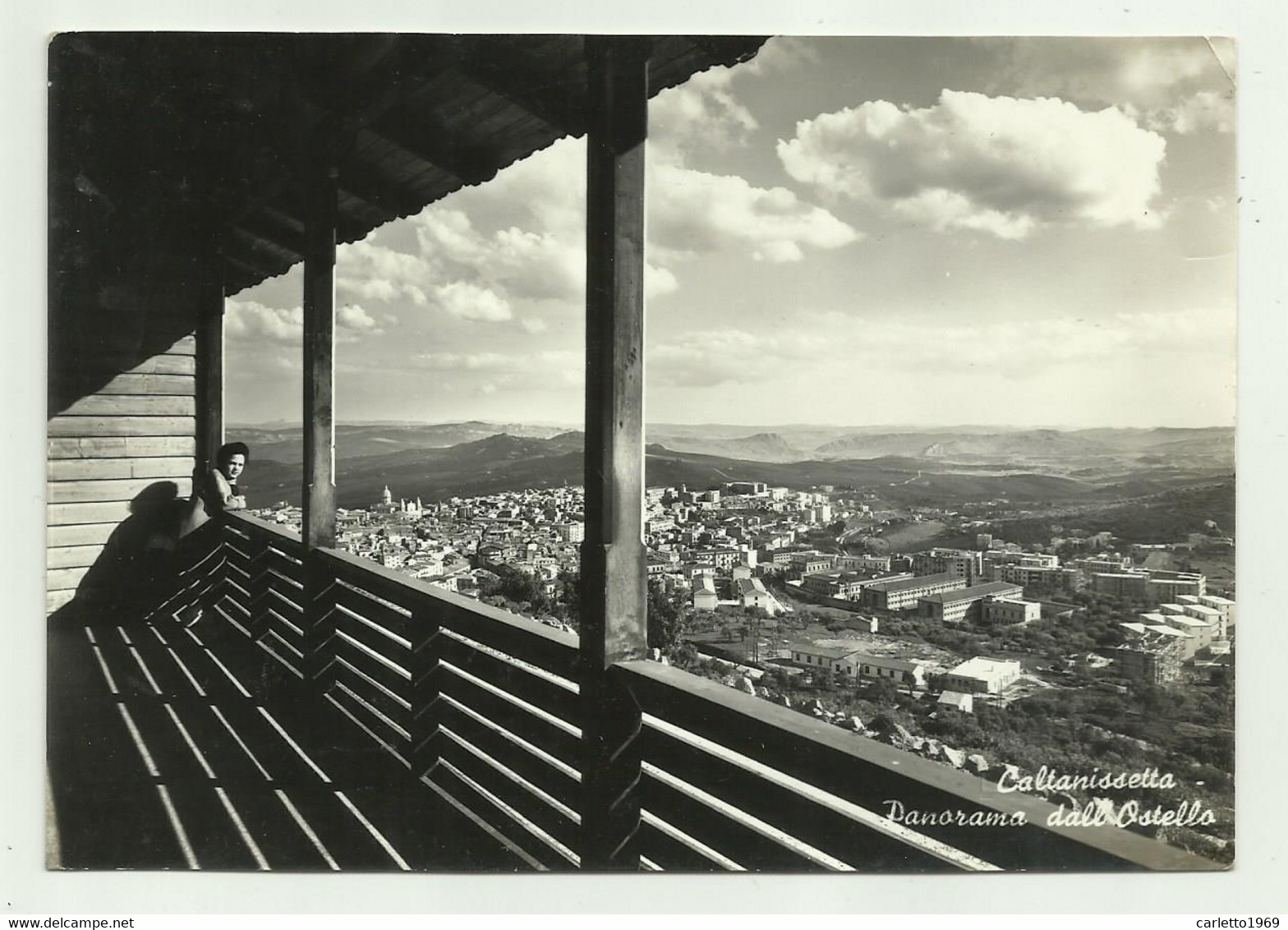 CALTANISSETTA - PANORAMA DALL'OSTELLO - VIAGGIATA FG - Caltanissetta