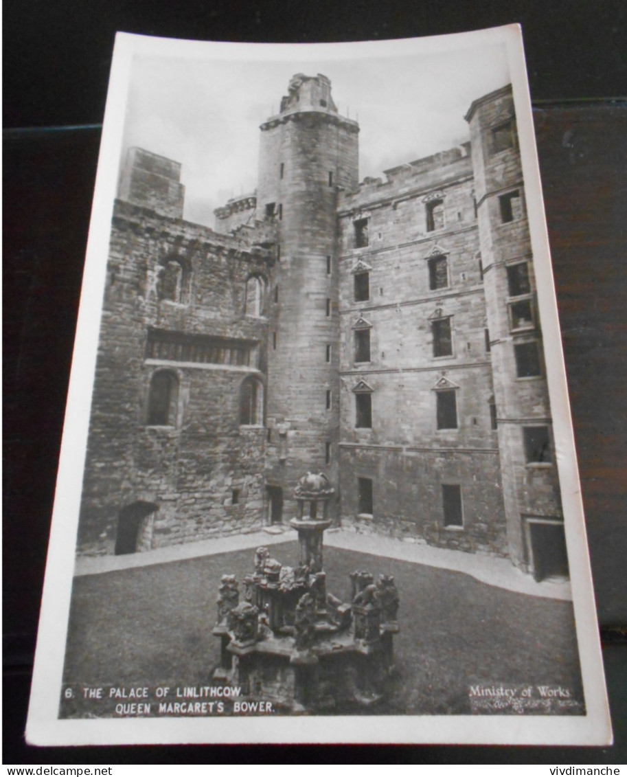 ECOSSE - PALACE OF LINLITHGOW - MARGARET'S BOWER - MINISTRY OF WORKS CPSM CARTE PHOTO FORMAT CPA VIERGE - West Lothian