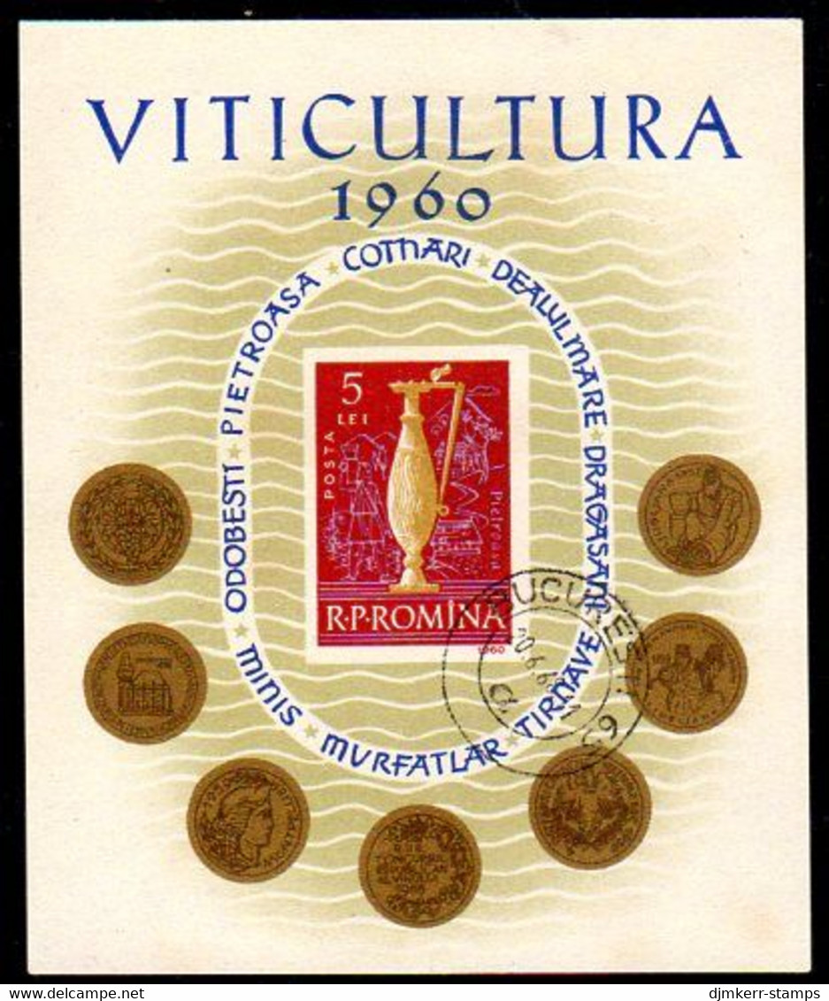 ROMANIA 1960 Viticulture Block Used.  Michel Block 48 - Gebraucht