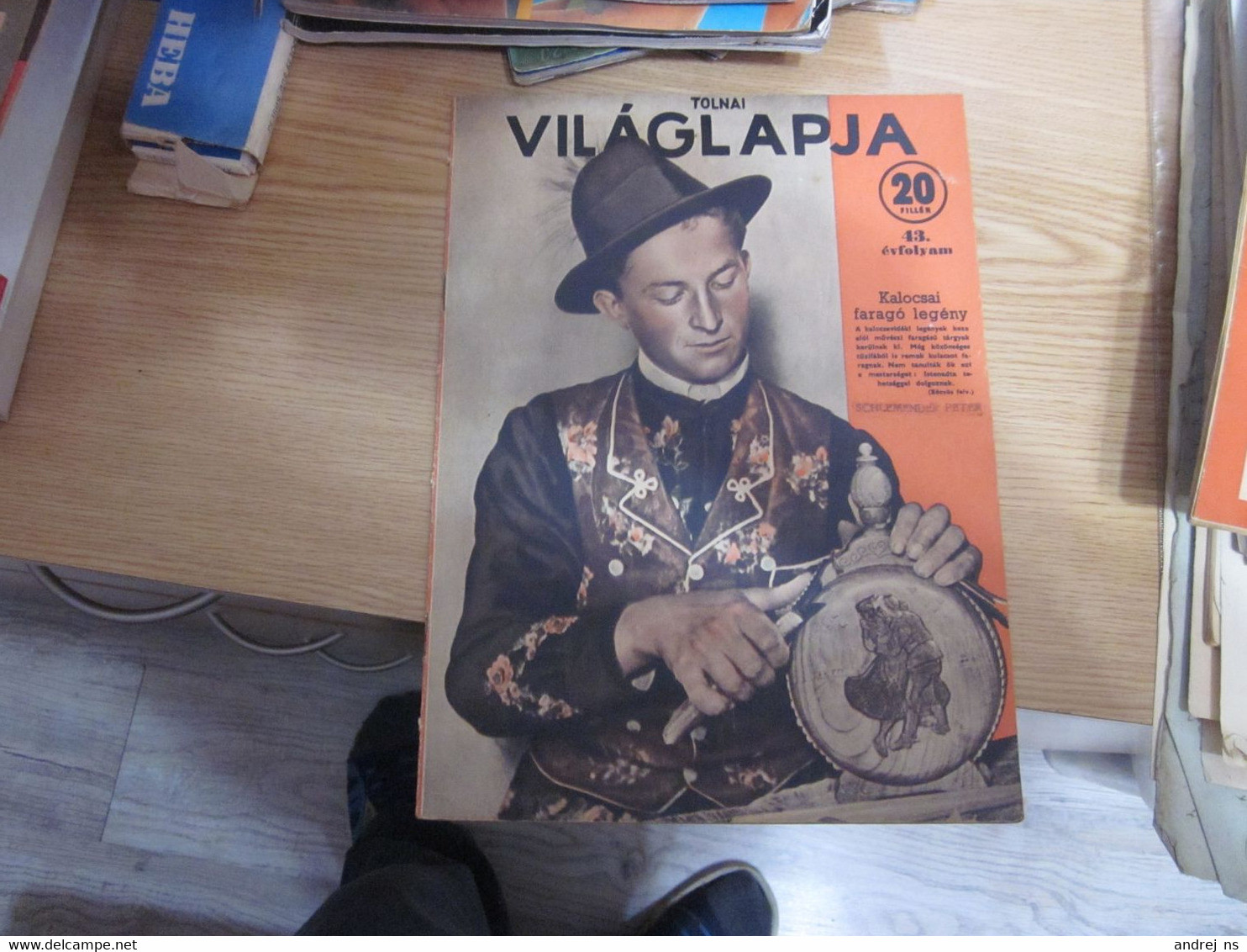 Tolnai Vilaglapja Kalocsai Farago Legeny Budapest 1941 WW 2 National Costumes - Other & Unclassified