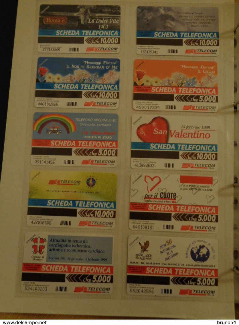 10 Schede Italiane Nuove,  San Valentino,messaggi Floreali,telefono Arcobaleno,Gulfair,Roma La Dolce Vita  Etc - Publiques Publicitaires