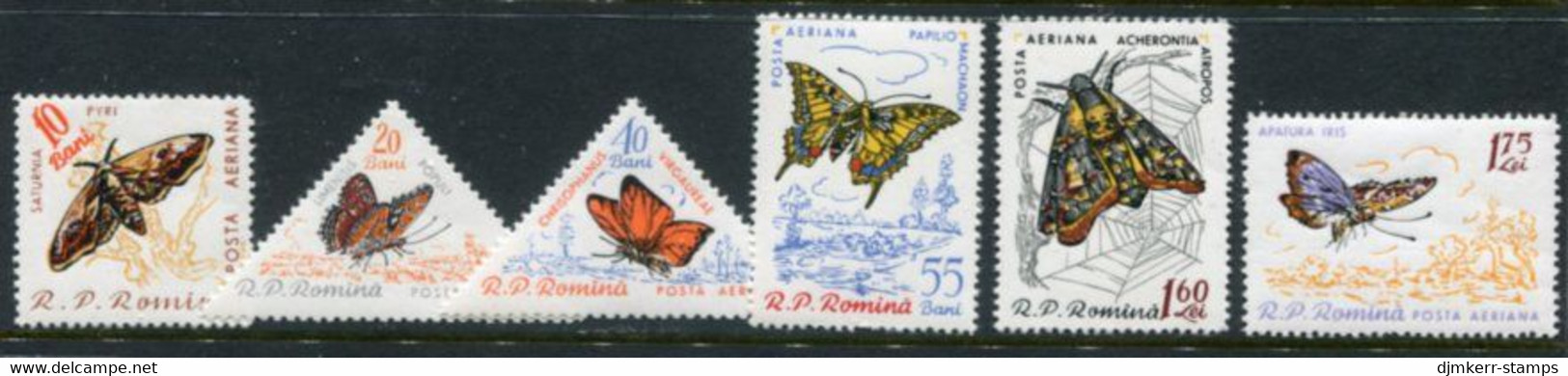 ROMANIA 1960 Butterflies LHM / *.  Michel 1918-23 - Nuevos