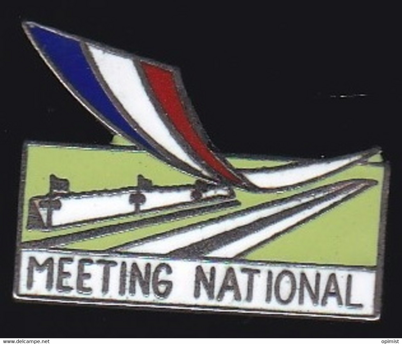 68542- Pin's.Avion.Aviation.meeting National.signé AAA Paris. - Avions
