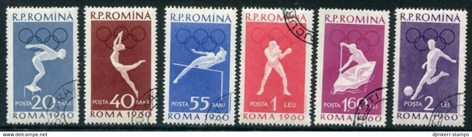ROMANIA 1960Rome Olympic Games I Used.  Michel 1847-52 - Usati