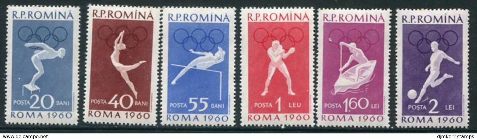 ROMANIA 1960Rome Olympic Games I MNH / **.  Michel 1847-52 - Ungebraucht