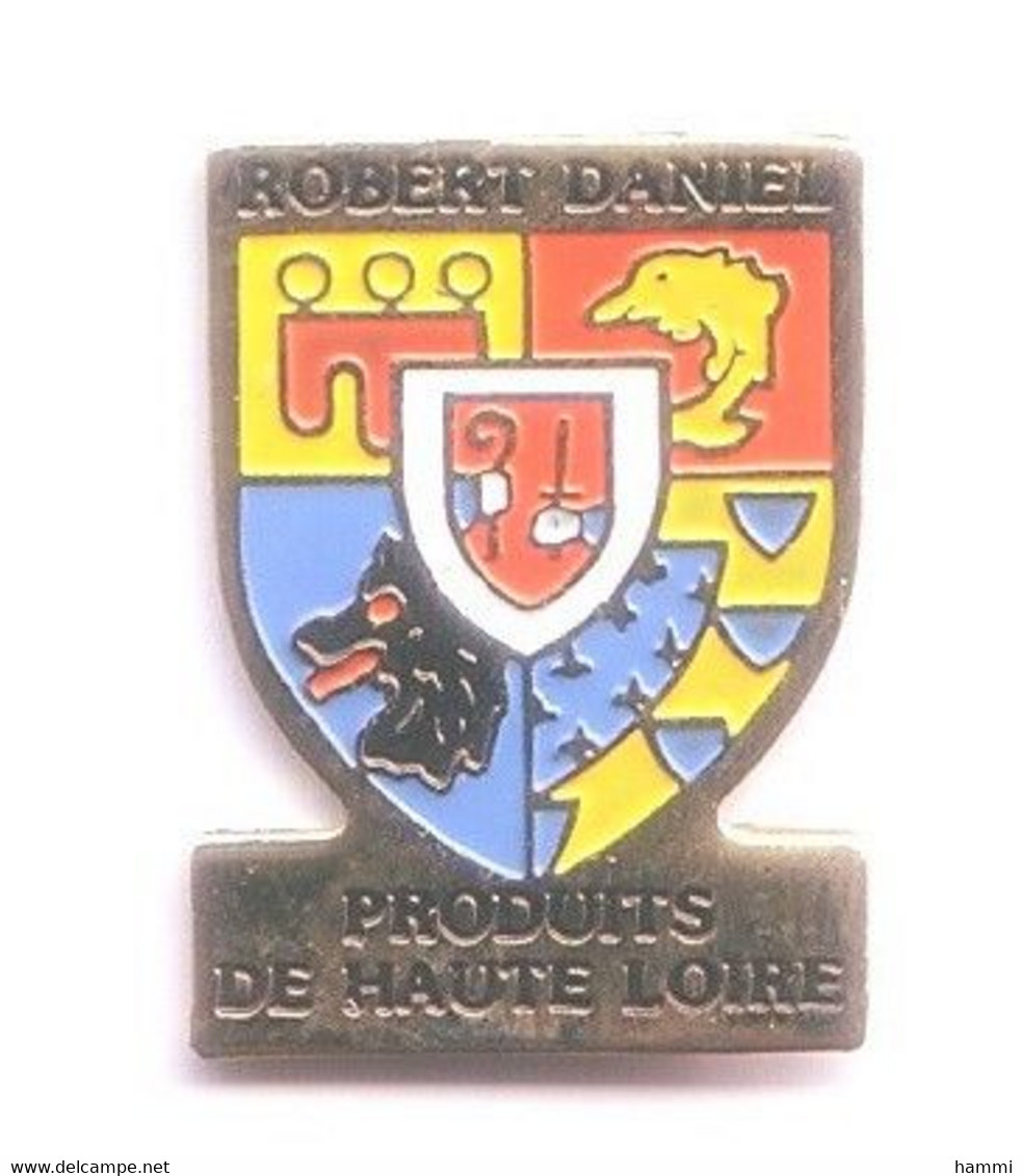 FF293 Pin's Armoiries ROBERT DANIEL Haute Loire écusson Blason Saint-Christophe-sur-Dolaison Dolaizon Achat Immédiat - Cities