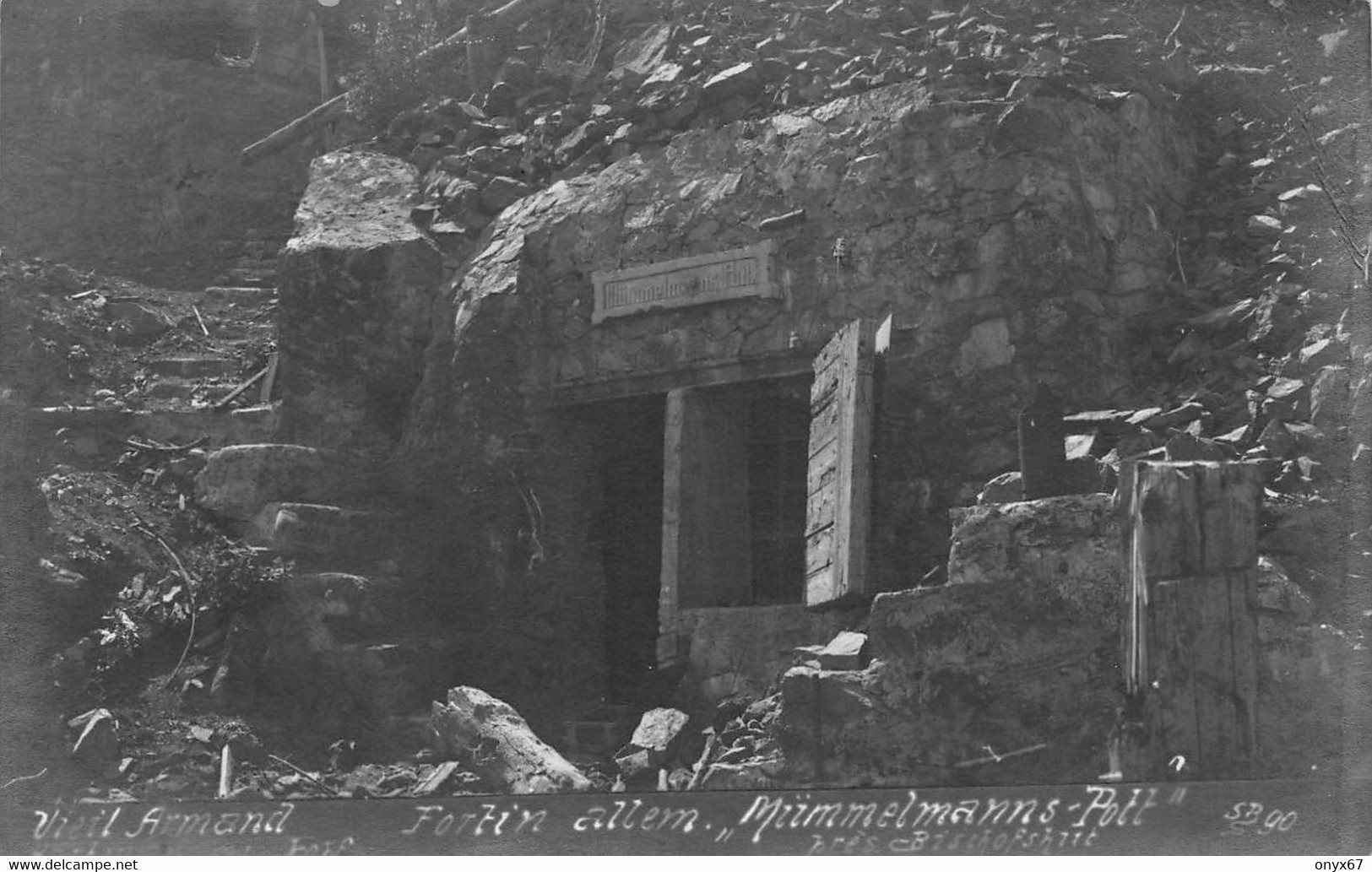 Carte Photo Militaire HARTMANNSWILLERKOPF-HARTMANNSWEILER-VIEIL ARMAND-Haut-Rhin-Fortin Allemand-Guerre 14/18 - Autres & Non Classés