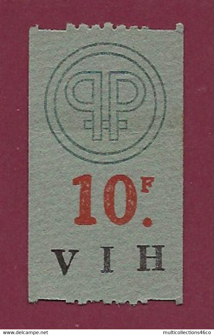 251120 - TICKET CHEMIN DE FER - FRANCE PPO 10F VIH - Europe